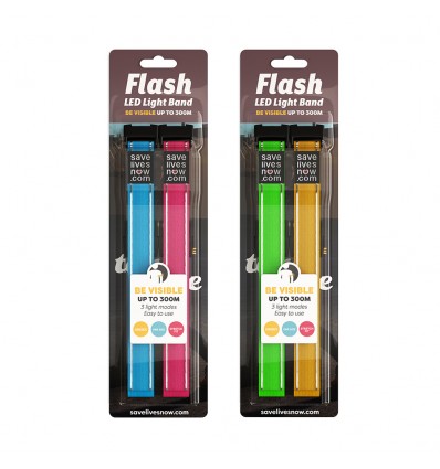 Flash LED Light Band, 2-pack
