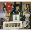 Surprise-Goodie-Box med Vin, Chokolade, delikatesser 500 kr.