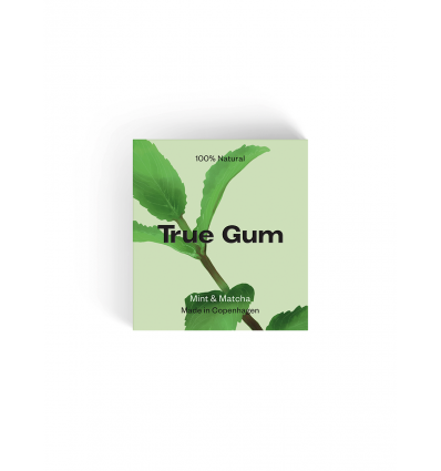True Gum Mint & Matcha, Plastfri tyggegummi