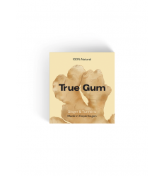 True Gum Ginger & Turmeric, Plastfri tyggegummi