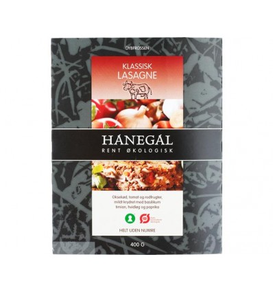 Klassisk lasagne, Hanegal, Øko, Færdigmad