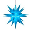 13 cm Blå - Plast med LED - Herrnuterstjerne