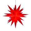 13 cm Rød - Plast med LED - Herrnuterstjerne