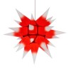 40 cm Hvid med rød kerne - Papir - Usamlet - Herrnuterstjerne