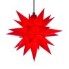 40 cm Gul og Rød - Plast - Usamlet - Herrnuterstjerne
