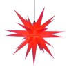 68 cm Rød - Plast - Usamlet - Herrnuterstjerne