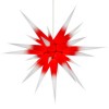 80 cm hvid med rød kerne - Papir - Usamlet - Herrnuterstjerne