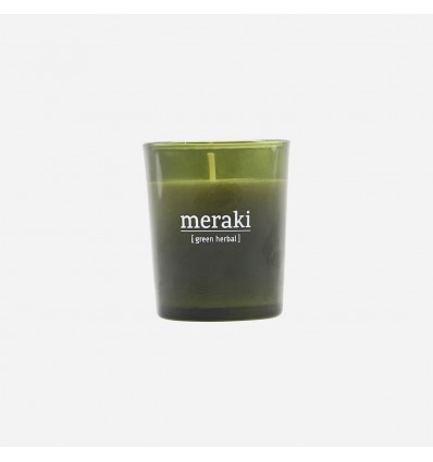 Meraki Duftlys, Green herba, 6,5 cm høj, 1 stk.l