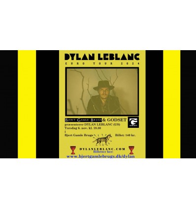 Koncert: DYLAN LEBLANC torsdag 6.nov. kl.19.30 - 1 billet