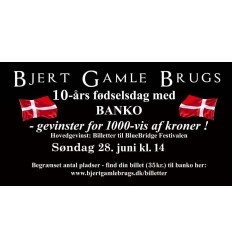 Fødselsdags-BANKO - Søndag 28. juni kl. 14