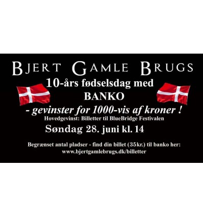 Fødselsdags-BANKO - Søndag 28. juni kl. 14