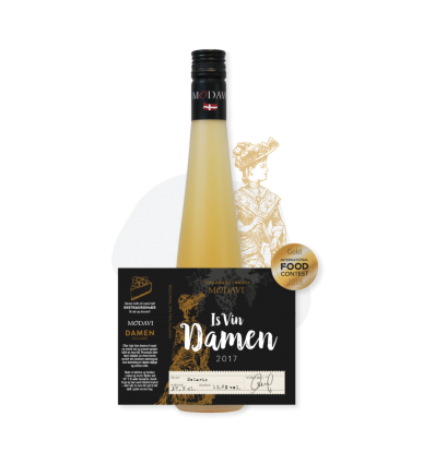 Modavi Damen 2016 hvid, Solaris 10,5% - Moderne Dansk Vin - Dessertvin - IsVin