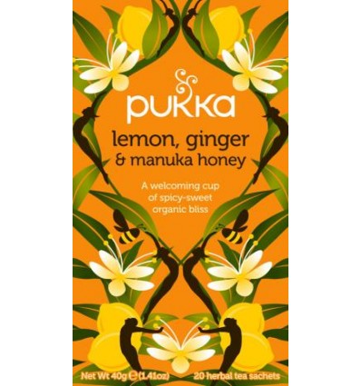 Pukka Lemon Ginger & Manuka Honey tea  Øko
